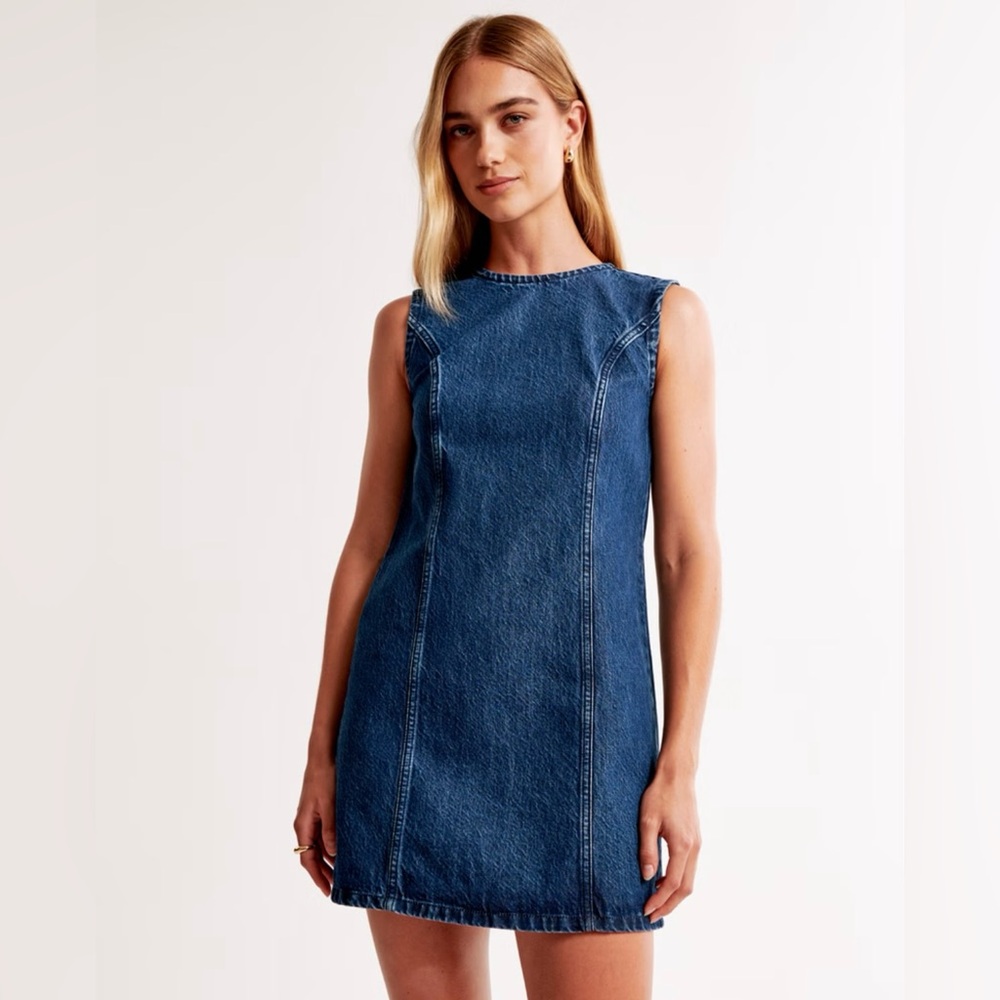 Abercrombie & Fitch Blue Denim Mini Dress
